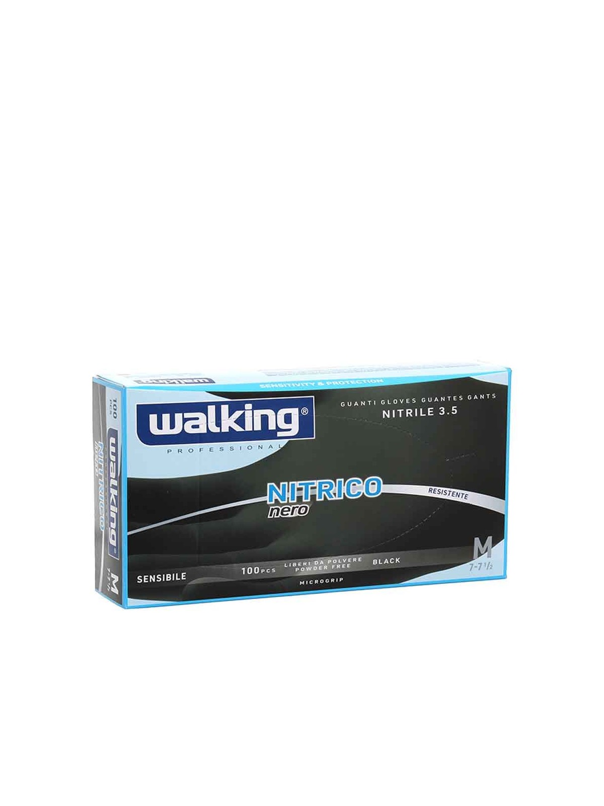 Guanti in nitrile taglia M Walking Professional conf. 100pz