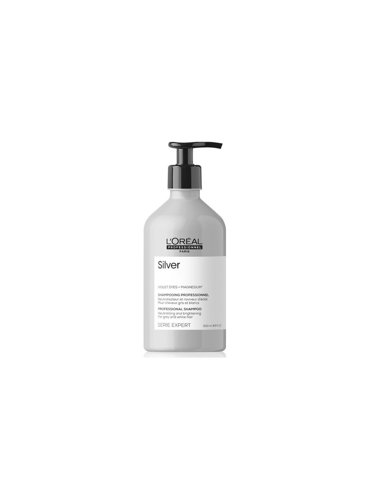 Shampoo antigiallo per capelli grigi e bianchi L'Oréal Serie Expert 500ml