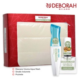 Pochette regalo mascara e smalto Deborah Formula Pura Aquawash