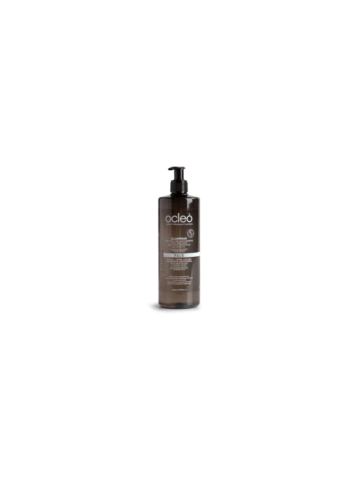 Pre-peeling schiarente antimacchia Ocleò Illuminus face 500ml