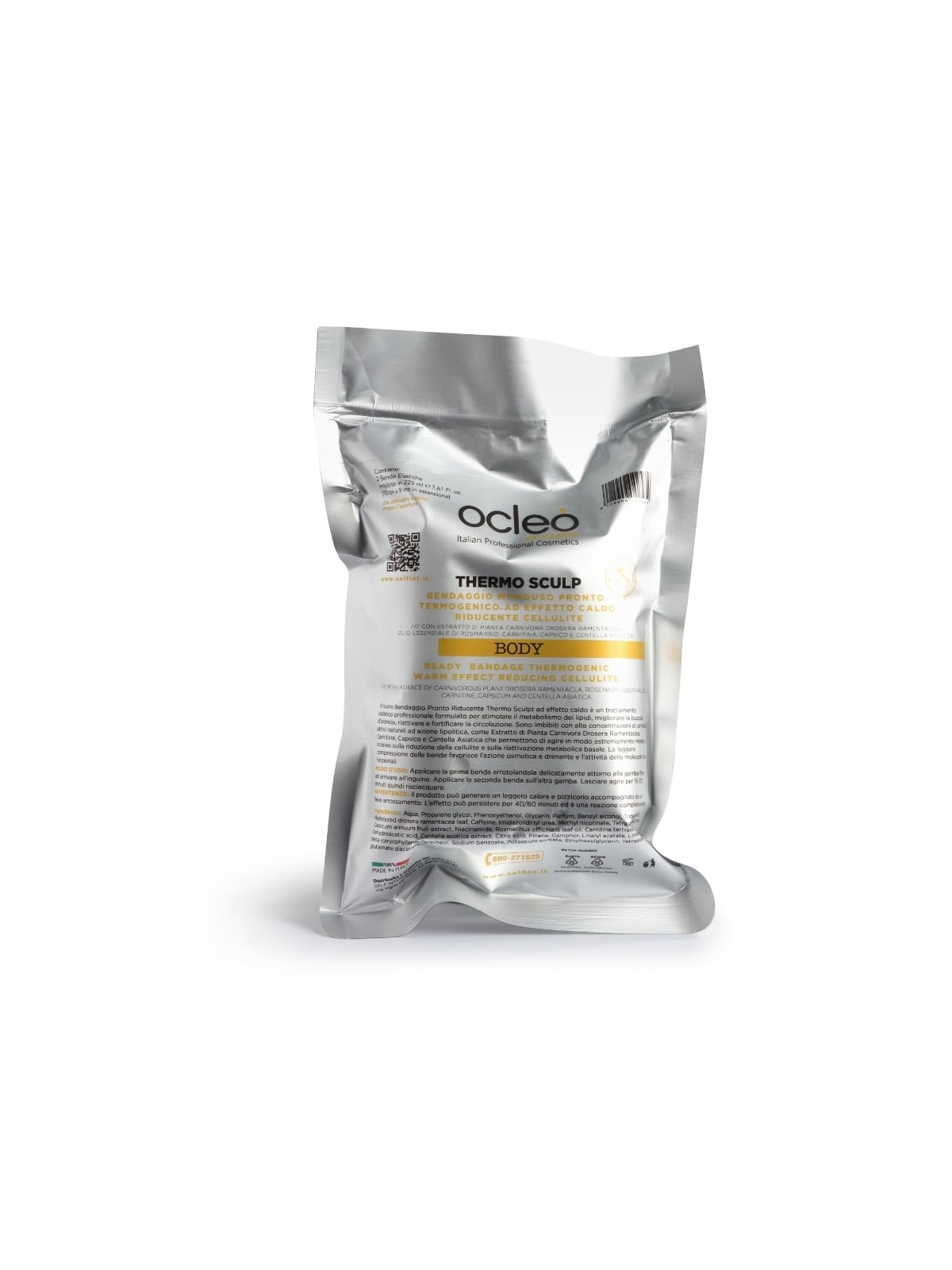 Bendaggio pronto ad effetto termogenico Ocleò Thermo Sculp body 2 bende