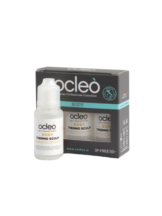 Siero concentrato termogenico ad effetto caldo riducente Ocleò Thermo Sculp body 3x15ml