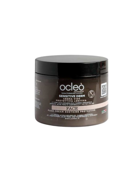 Crema viso protettiva lenitiva Ocleò Sensitive Derm face 500ml