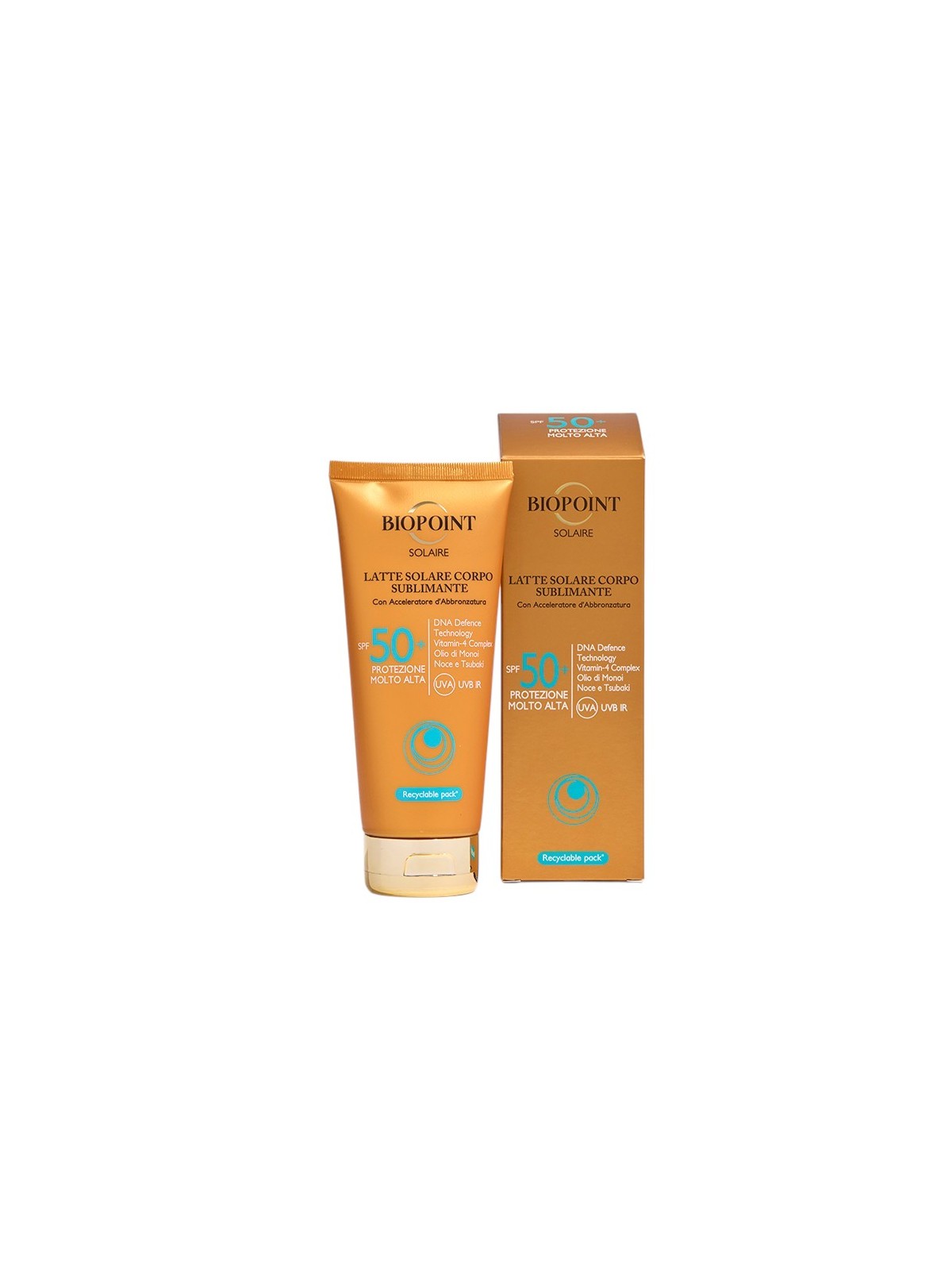 Latte protezione solare corpo sublimante SPF50+ Biopoint 200ml