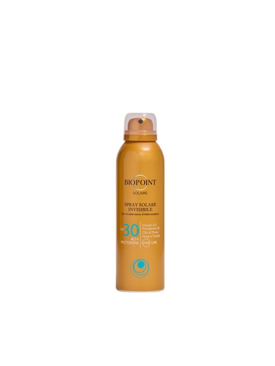 Spray solare invisibile con acceleratore d'abbronzatura SPF30 Biopoint 150ml