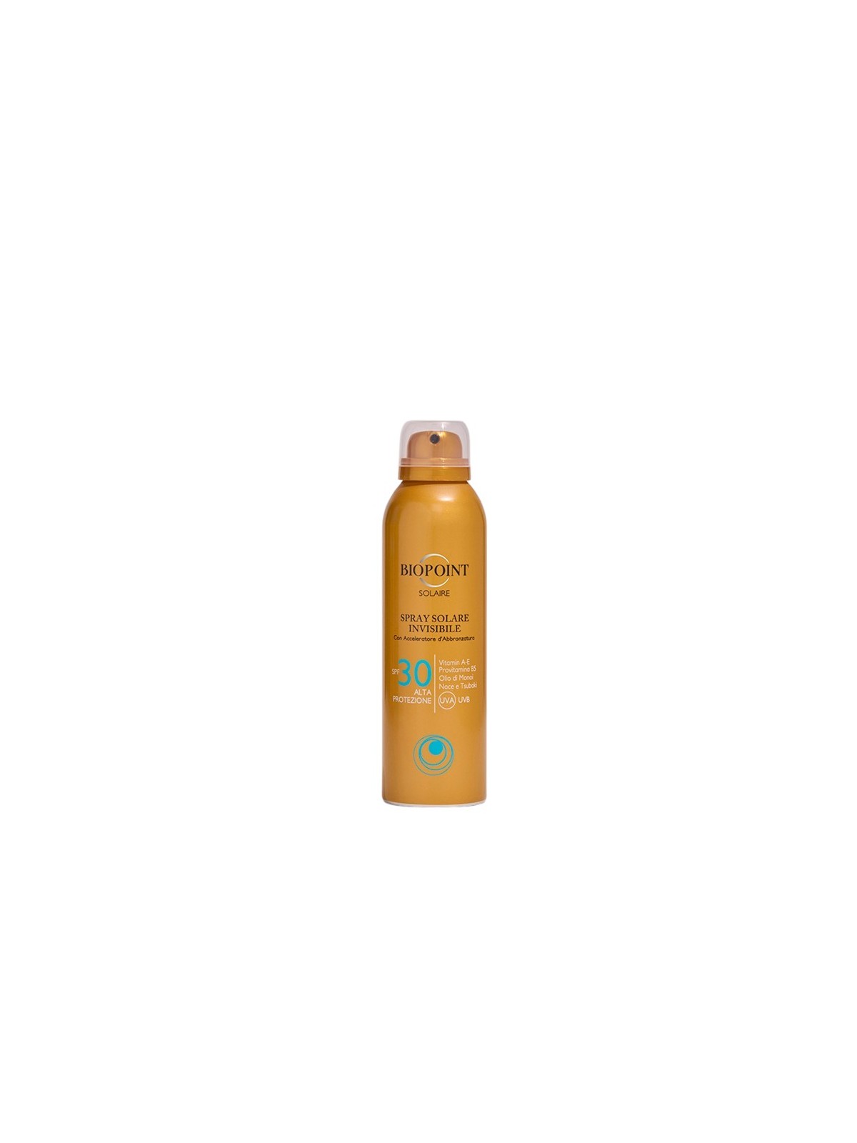 Spray solare invisibile con acceleratore d'abbronzatura SPF30 Biopoint 150ml