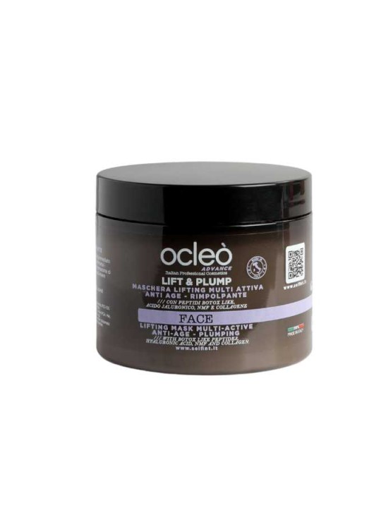 Maschera lifting multi-attiva rimpolpante Ocleò Lift&Pump face 500ml