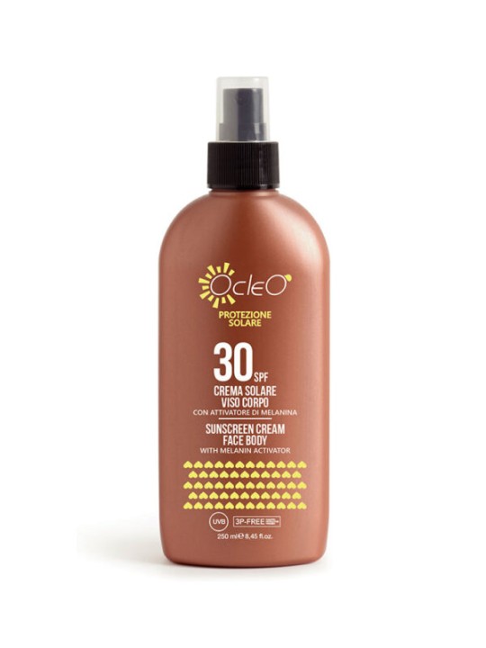 Crema solare viso corpo SPF30 Ocleò Sun 250ml