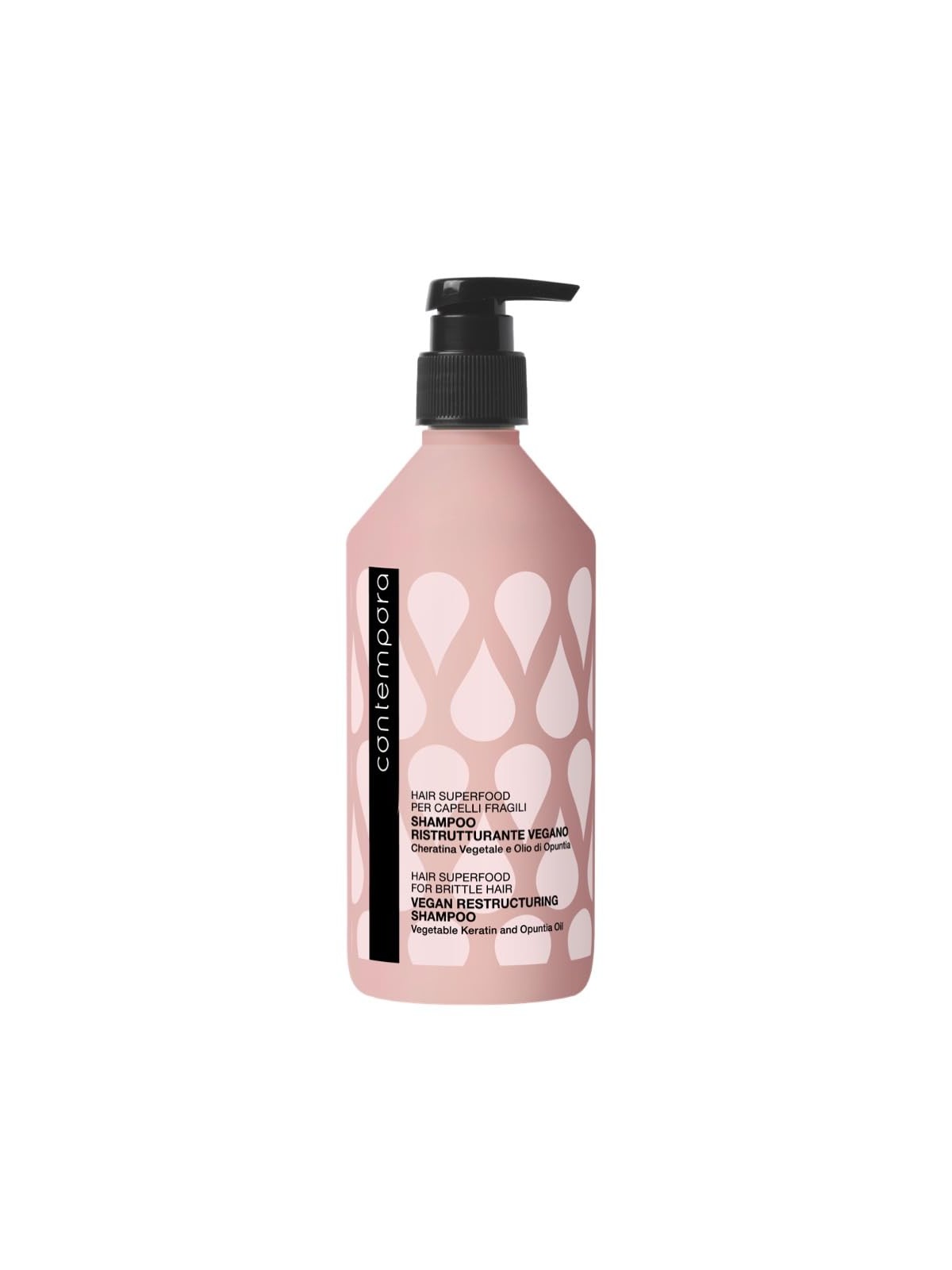 Shampoo ristrutturante vegano per capelli fragili Barex Contempora 500ml