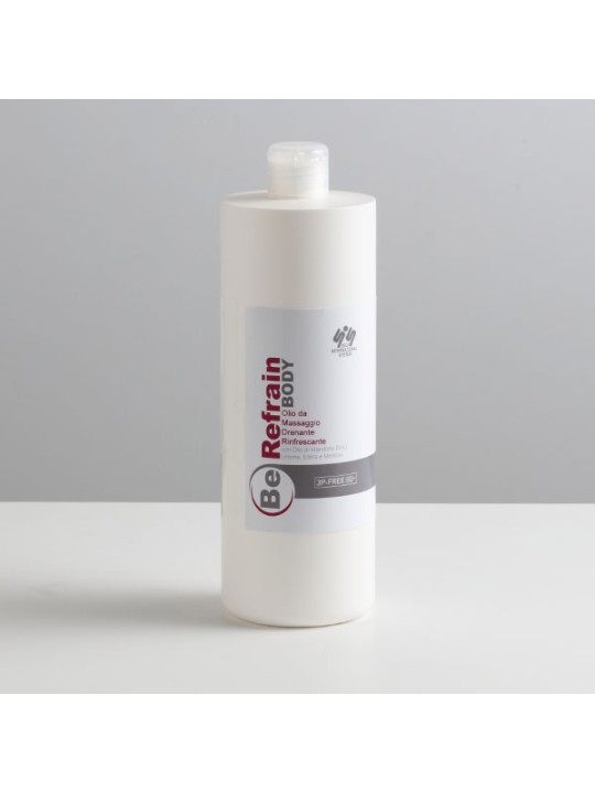 Olio da massaggio drenante rinfrescante Be Refrain Body 1000ml