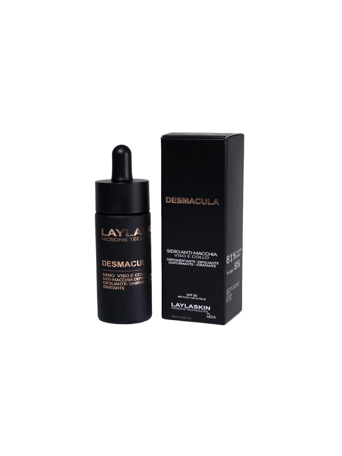 Siero anti-macchia viso e collo LAYLA Cosmetics Desmacula 30ml